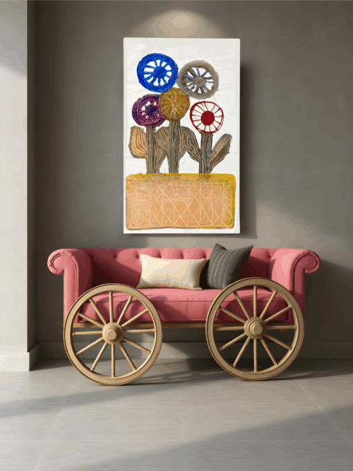 FAMIGLIA DI SICILIA - Acrilico su tela