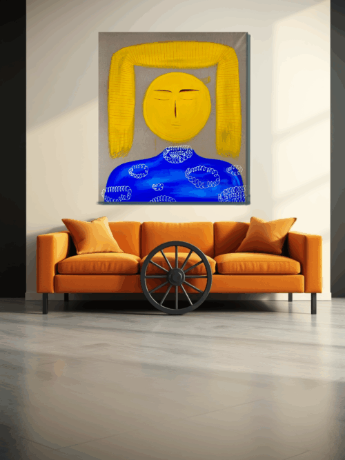 IL GIORNO-Acrilico e taglio su tela.