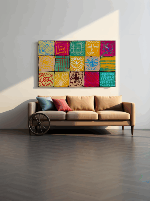 COVER SQUARES - Acrilico su tela