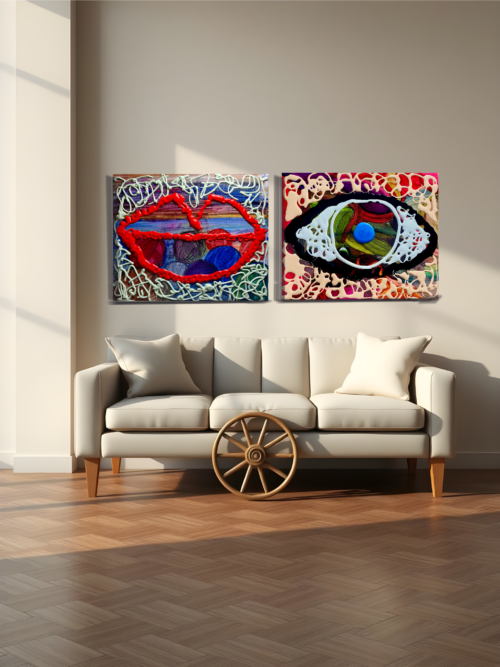 ROSSETTO E CIOCCOLATO- Acrilico su tela